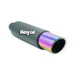 منبع اگزوز کد 729 برند رویال اگزوز تک لول و سر منبع هفت رنگ دارد