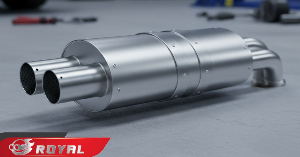 عکس منبع اگزوز دولول سایلنسر دار