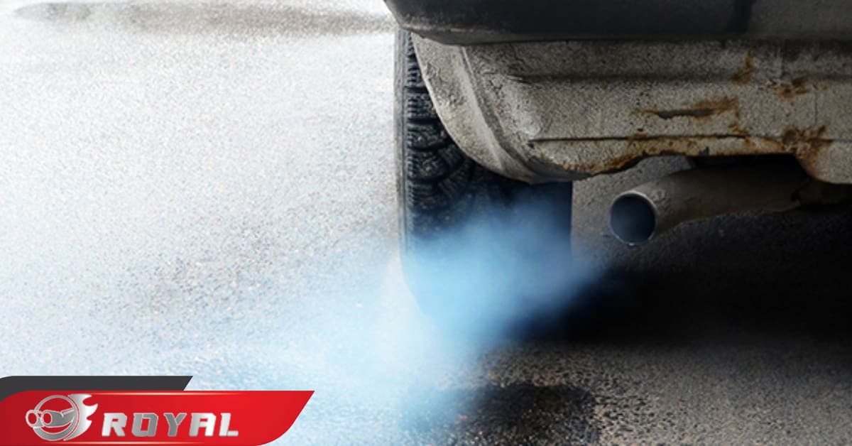 عکس دود آبی اگزوز ماشین