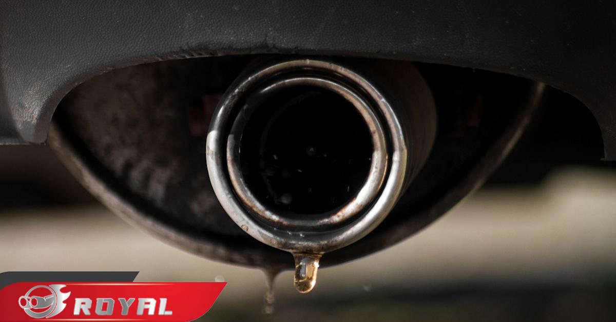 عکس علت خروج آب از اگزوز خودرو