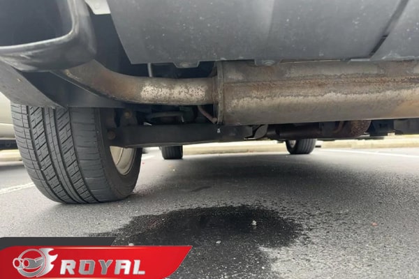 عکس تولید بخار آب در اگزوز خودرو