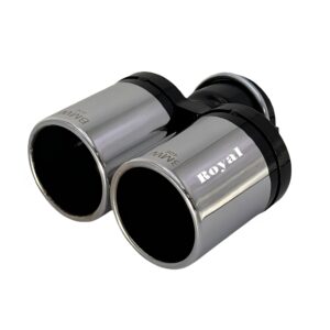 سر اگزوز دولول BMW کد 406 آبکاری برند رویال اگزوز